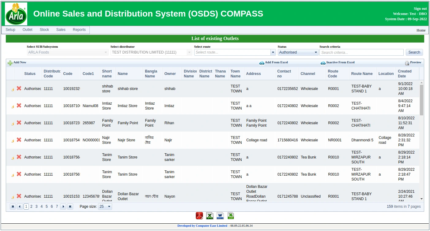 Online Sales and Distribution System (OSDS)